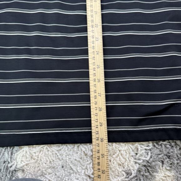 PGA Tour Black and Cream Striped Polo Shirt Size 2XL - Picture 5 of 8